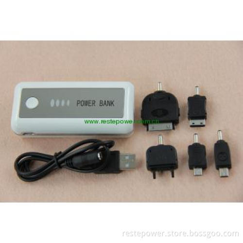 5200mAh power bank for iphone with LED torch